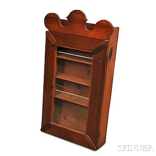 Country Pine Glazed Wall Cabinet