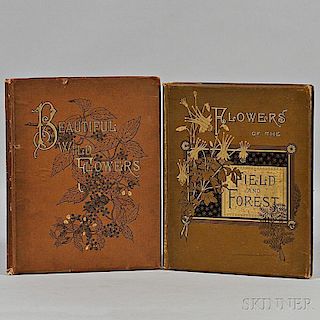 Hervey, Reverend A.B. (1839-1931) and Isaac Sprague (1811-1895) Beautiful Wild Flowers of America, [and] Flowers of the Field and Fores