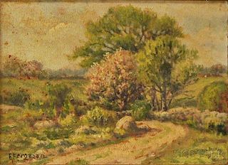 Eugene Ferguson (Rhode Island, 19th/20th Century)       Landscape of a Country Path.