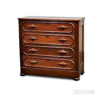 Renaissance Revival Carved Walnut Chest of Drawers