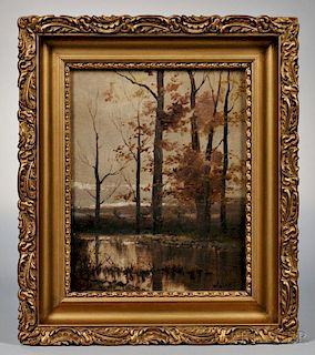 Susan Wales (Massachusetts, 1839-1927)       Autumn Landscape.
