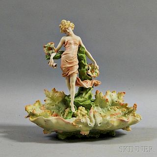 Bisque Porcelain Figure of a Woman