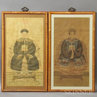 Pair of Ancestral Portraits