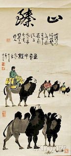 Hanging Scroll of Camels