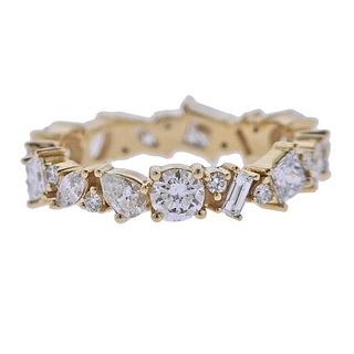 14k Gold Diamond Eternity Band Ring