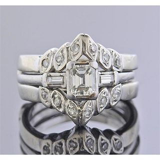 Platinum 14k Gold Diamond Engagement Wedding Ring Setting