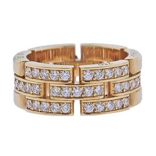 Cartier Maillon Panthere 18k Gold Diamond Ring
