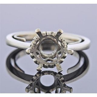 18K Gold Engagement Ring Mounting
