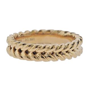 Anita Ko 18k Gold Braided Band Ring