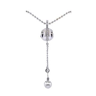 Gucci 18k Gold Diamond Charm Pendant Necklace
