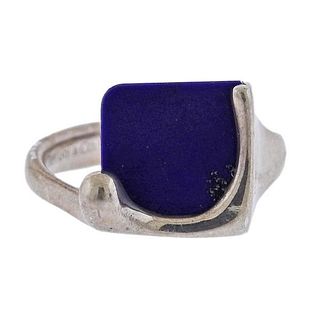 Tiffany &amp; Co Peretti Silver Lapis Ring