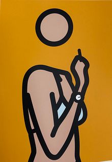 Julian Opie - Ruth with cigarette 3