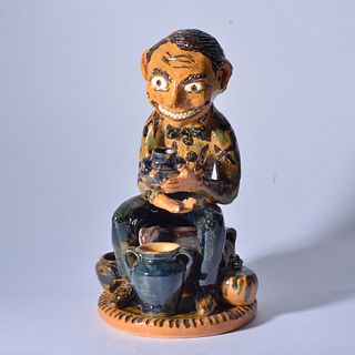 Billy Ray Hussey Pottery Figural man