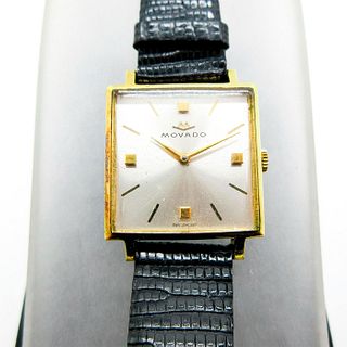 Vintage Movado Gold Plated Square Face Watch