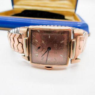 Vintage Gruen Rose Gold Watch