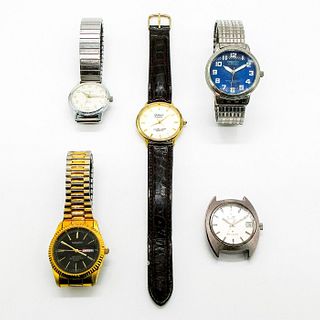 5pc Vintage Silver and Gold Tone Watches