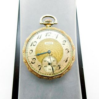 Vintage Elgin National Watch Co. Gold Pocket Watch