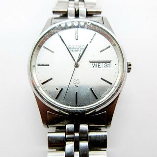 Vintage Seiko SQ Quartz 7123 - 8349 Stainless Steel Watch
