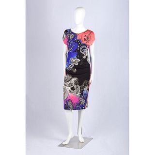 Etro Milano Sleeveless Multicolored Floral Dress