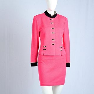 St. John Pink, Jacket and Skirt Set Size 2