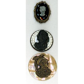 A Small Card of Assorted Material Head Buttons