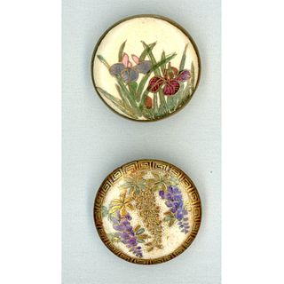 A Small Card of Division One and Three Satsuma Buttons