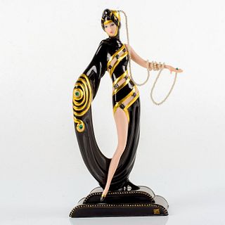 Franklin Mint House of Erte Figurine, Pearls and Emeralds
