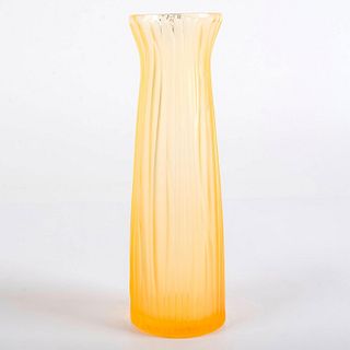 Lalique Crystal Yellow Brindille Vase