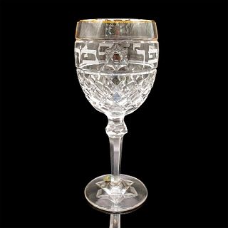 Waterford Lead Crystal Wine Glass Star Of David