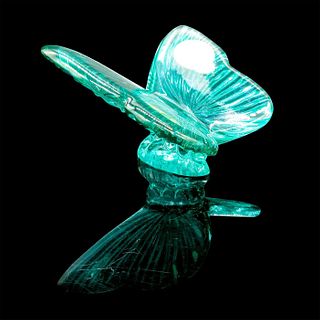 Waterford Lead Crystal Green Butterfly Paperweight