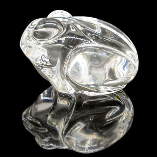 Steuben Crystal Green Butterfly Paperweight