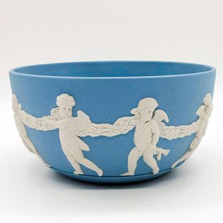 Wedgwood Pale Blue Jasperware, Cupid Bowl