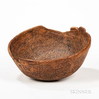 Turned Burl Bowl with Drain