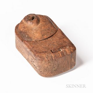 Carved Burl Puzzle Box