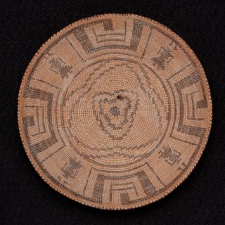 A miniature Pima pictorial basket