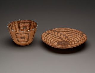 Two Pima baskets