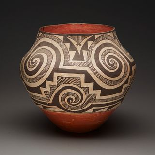A large polychrome Acoma pottery olla