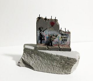 Banksy - Walled Off Hotel Sculpture Girl With Balloon