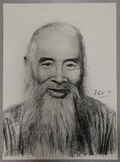 Wu Guanzhong, Chinese Figure Portrait