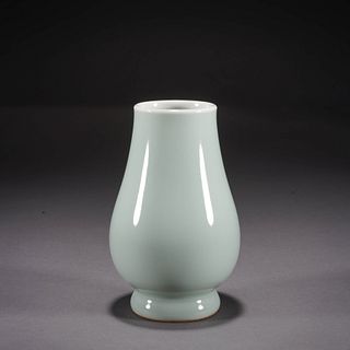 Celadon Glaze Baluster Vase