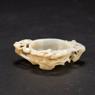 A WHITE JADE CUP 
