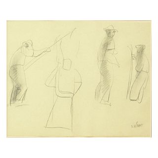 Serge Ferat, French (1881-1958) Pencil Sketch