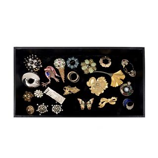 Collection of Costume Brooches