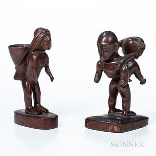 Two Philippines Wood Figures