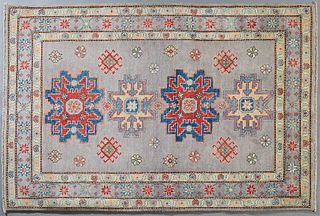 Uzbek Lesghi Kazak Carpet, 4 x 5' 10.