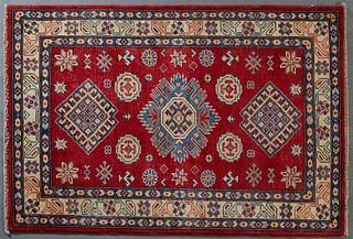 Uzbek Kazak Carpet, 3' 3 x 4' 7.