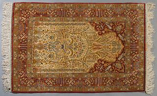 Hereke Silk "Tree of Life" Carpet, 3' 3 x 4' 10.