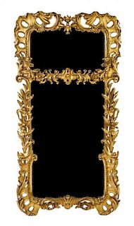* A Continental Giltwood Pier Mirror Height 50 x width 26 inches.
