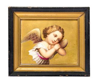 * A Berlin (K.P.M.) Porcelain Plaque Heigth 4 1/4 x width 5 1/4 inches.