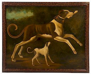 William Skilling, (American, 1892-1964), Whippets